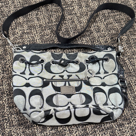 Stylish Black and Gray Women's Bag - Picture 1 of 9